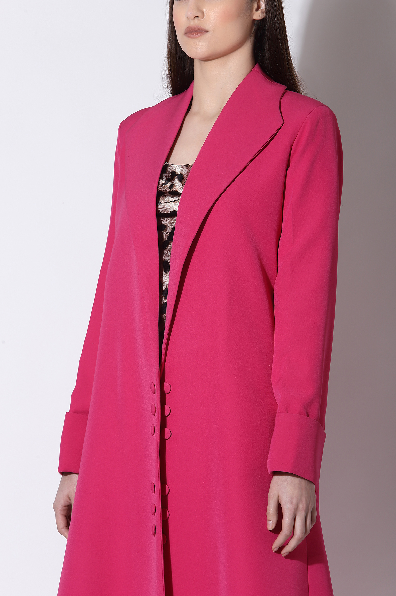 MELLOW RUBY CERISE OVERCOAT 1