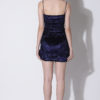 BLUE TEXTURED VELVET DRESS2