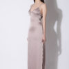 CHAMPAGNE SATIN LOUNGE DRESS4